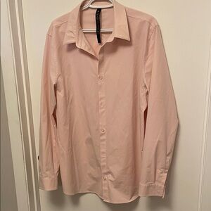 Men’s Lululemon Pink Casual Button Down Shirt Size XL